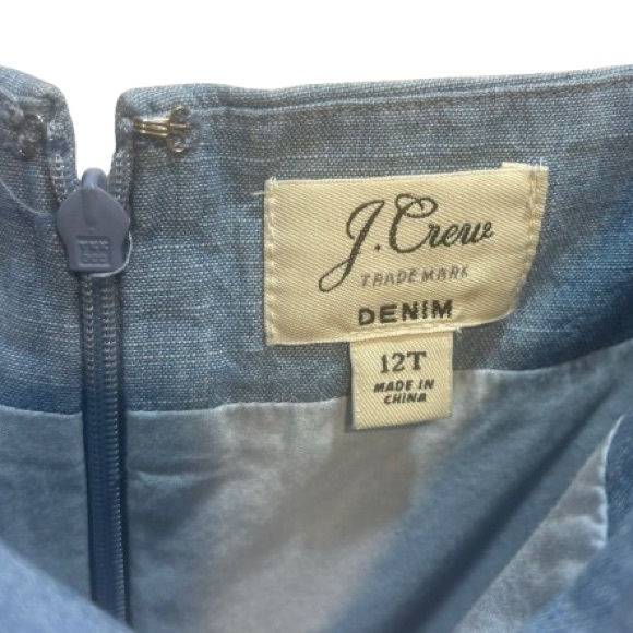 NWOT J. Crew Chambray Jumpsuit Blue Size 12Tall - Picture 4 of 10